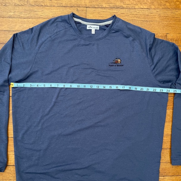 EUC - Peter Millar Cradle Performance Long Sleeve Crewneck Top - Picture 7 of 9